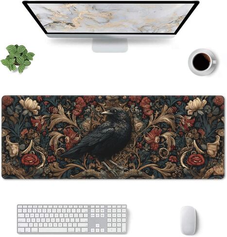 وسادة الماوس ألعاب الغراب ممتدة من وسادات لوحة مفاتيح مقاومة للماء مع حواف مخيط لمنزل المكتب in Kuwait