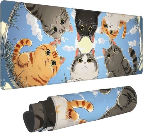 Crow Gaming Mouse Pad Extended Large Desk Mat Waterproof Keyboard Pads with Stitched Edges for Office Home in Kuwait