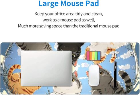 Crow Gaming Mouse Pad Extended Large Desk Mat Waterproof Keyboard Pads with Stitched Edges for Office Home in Kuwait