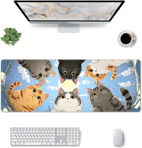 Crow Gaming Mouse Pad Extended Large Desk Mat Waterproof Keyboard Pads with Stitched Edges for Office Home in Kuwait