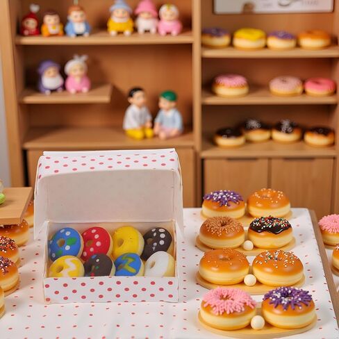 1SET 1/12 ملحقات الديكور DONITS DONUTS DONUTS ، ديكور المناظر الطبيعية الصغيرة DIY in Saudi Arabia