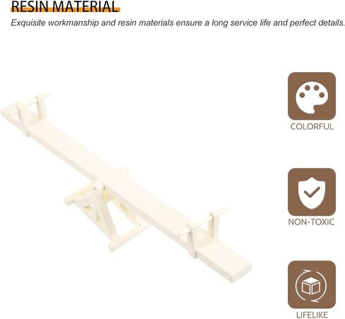 Mini Veresaw Model - زخرفة الأثاث الإبداعية ، البلاستيك البيج ، 7.79 × 1.25 × 1.18 بوصة ، ملحق منزل صغير للديكور in Kuwait