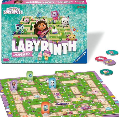 Ravensburger Gabby’s Dollhouse Labyrinth Junior Board Game | إشراك دعابة الدماغ للأطفال والعائلات | لعبة ألغاز Moze Moze الكلاسيكية | يضم شخصيات دمية غابي المفضلة | الأعمار 4+ in Saudi Arabia