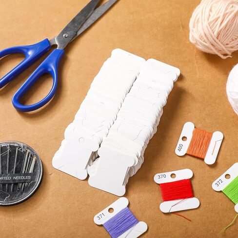 Marspark 1300 Pcs Floss Number Stickers Cardboard Floss Bobbin Set with Blank Number Stickers for Wrapping and Storing Stitch Needlework Handmade Thread Supplies in Saudi Arabia