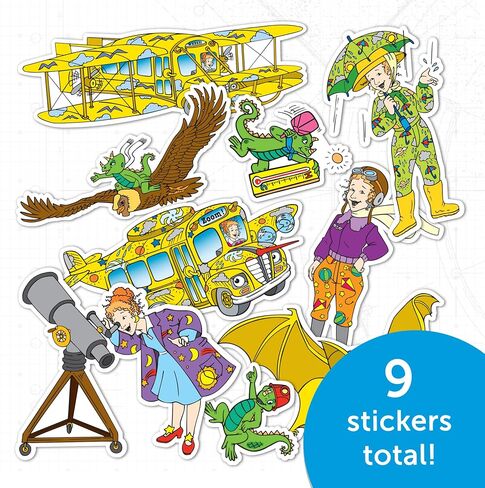 Desert Cactus Magic School Bus Sticker Sheet Vinyl Decal Crew Laptop Water Bottle Car Scrapbook (Type 2) (Version 6) in Saudi Arabia