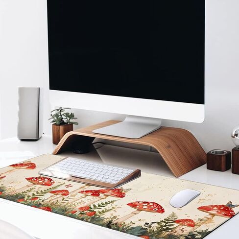 Glowing Jellyfish Large Gaming Desk Mat,Rubber Non-Slip Ethereal Underwater Marine Life Mouse Pad,31.5x11.8x0.12in Extended Ocean Mousepad,Game Lover Mice Pads Gifts,Office Home Deskmat Decor in Saudi Arabia