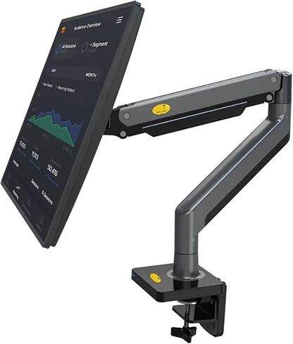 G40 G45 gas spring arm 22-40 inch curved screen desktop monitor stand 360 degree rotation 3-15 kg monitor mounting arm(Black) in Saudi Arabia