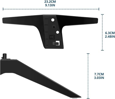 Bracket for LG TV leg replacement, TV stand leg suitable for LG 49 50 55 inch TV 50UM7300AUE 50UK6300BUB 50UK6500AUA without screws in Saudi Arabia