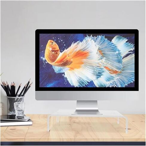 Monitor stand single-layer computer heightening stand desktop laptop stand desktop iron display stand support storage rack in Saudi Arabia