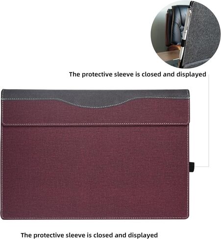Laptop Cover for Lenovo ThinkPad P14s Gen 5 Intel 14.5″ (Not Suitable for ThinkPad P14s Gen 5 AMD14″) PU Leather Inside Pocket Cover (Dark Gray) in Saudi Arabia