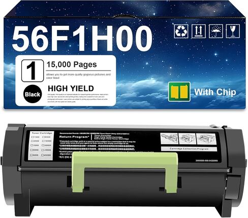 56F1H00 Toner Cartridges (1 Pack,High Yield) Compatible for MS321 MS421 MS521 MS621 MS622 MX321 MX421 MX521 MX522 MX622 Series Printers in Saudi Arabia