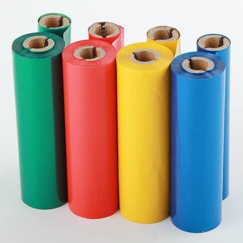 2 Rolls 110MM*70M Color Wax Thermal Transfer Ribbons 1/2" Core Barcode Printing Ribbon for Zebra GK88T/GK820. (Gold 2 Rolls) in Saudi Arabia