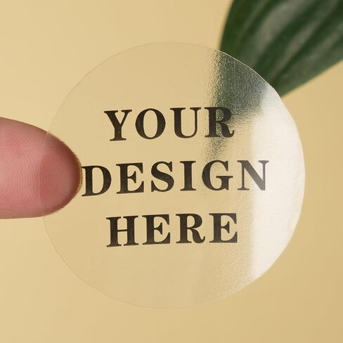 Custom Stickers-Clear Transparent Waterproof-Personalized Stickers(1.5 to 12 inches) in Saudi Arabia