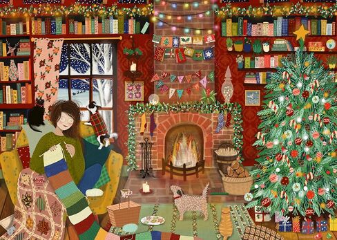 Ravensburger Home for Christmas 1000 Piece Jigsaw Puzzle for Adults and Kids Ages 12 and Up in Saudi Arabia