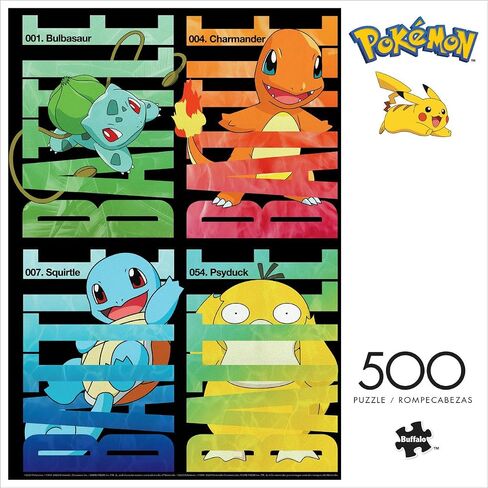 Buffalo Games - Pokémon - Pokemon Battle - 500 Piece Jigsaw Puzzle for Adults - Challenging Puzzle Perfect for Game Nights - Finished Size is 21.25 x 15.00 in Saudi Arabia