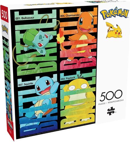 Buffalo Games - Pokémon - Pokemon Battle - 500 Piece Jigsaw Puzzle for Adults - Challenging Puzzle Perfect for Game Nights - Finished Size is 21.25 x 15.00 in Saudi Arabia