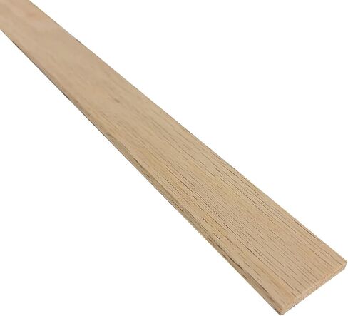 1/4" x 1-1/2" x 6' Red Oak Board, Solid American Hardwood, Unfinished, Thin Sawn, Perfect for Slat Wall, Woodworking, or Edging (10) in Saudi Arabia