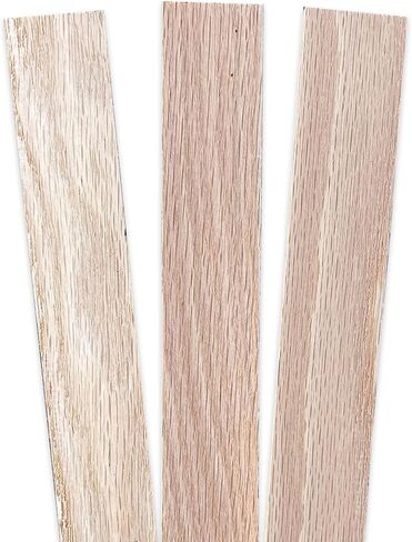 1/4" x 1-1/2" x 6' Red Oak Board, Solid American Hardwood, Unfinished, Thin Sawn, Perfect for Slat Wall, Woodworking, or Edging (10) in Saudi Arabia