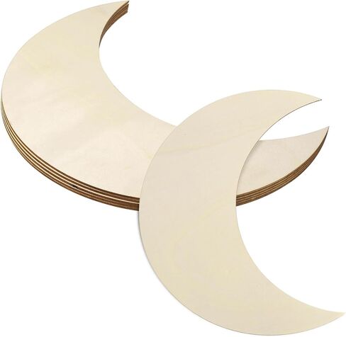 Patikil 10 "x3.7" القمر الخشبي ، 5 حزمة غير مكتم in Saudi Arabia