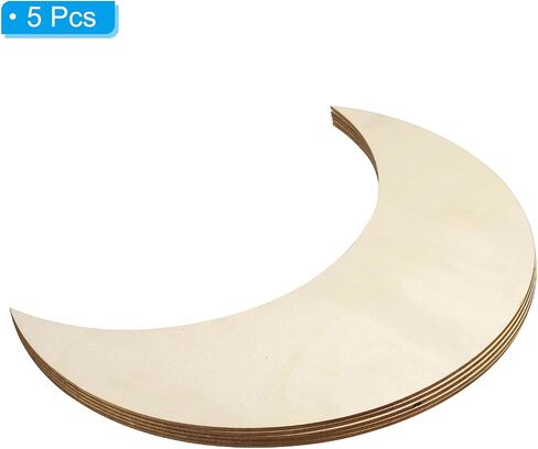 Patikil 10 "x3.7" القمر الخشبي ، 5 حزمة غير مكتم in Saudi Arabia