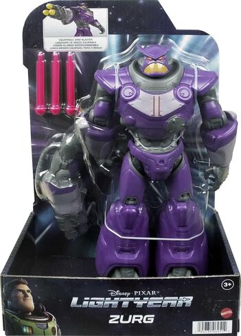 Mattel Disney and Pixar Lightyear Action Figure, Zurg Character Collectible with 13 Moving Joints & Authentic Detail, 10 inch in Kuwait