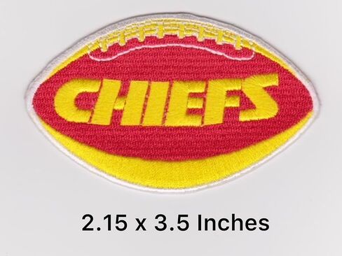 Jeepfy Chiefs Sports Team Logo Patch Patch American American Football Fan Team Team Iron on Sew on in Saudi Arabia