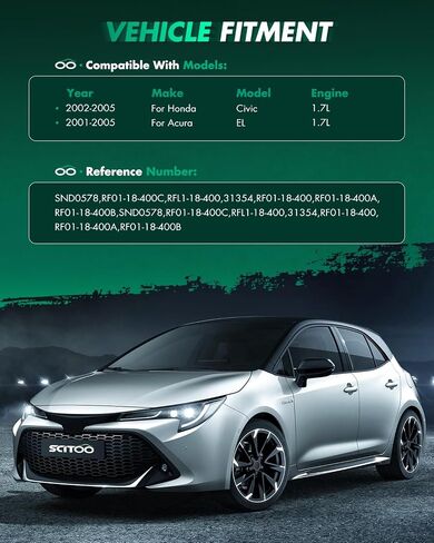 مبتدئين SCITOO جديد متوافق مع Acura EL/لهوندا لـ Civic 2001 2002 2003 2004 2005 1.7L SND0578 17845 in Saudi Arabia