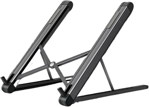 JP-2 Easy Folding Aluminum 11-15.6 Inch Laptop Stand Ultra-Light Desktop Laptop Stand Portable Laptop Stand(Silver) in Kuwait