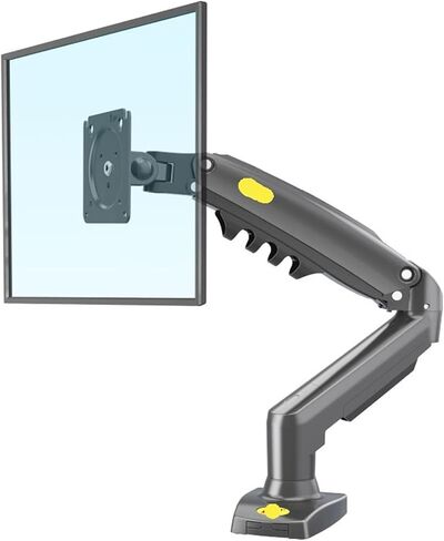 F80 gas spring 17-30 inch desktop LED LCD monitor mounting bracket arm Ergonomic gas spring flexible installation load 2~9 kg(Matte Charcoal NoUSB) in Saudi Arabia