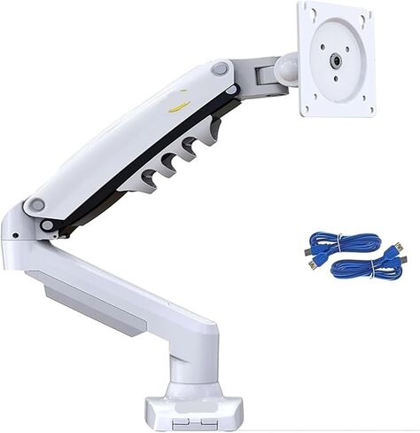 F80 gas spring 17-30 inch desktop LED LCD monitor mounting bracket arm Ergonomic gas spring flexible installation load 2~9 kg(Matte Charcoal NoUSB) in Saudi Arabia
