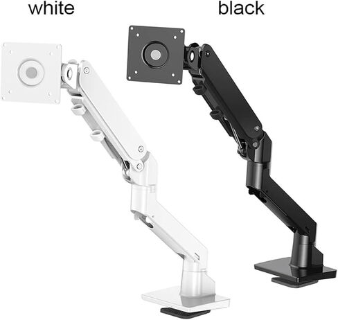 S500 Aluminum Gas Spring Arm 34-49 Inch Curved Screen Monitor Stand Large Monitor Stand Bearing 20kg(White) in Kuwait
