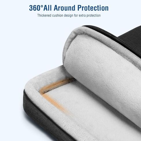 MOSISO 360 Protective Laptop Case 13-14 inch, 13.3 inch Laptop Sleeve Compatible with MacBook Air/Pro 13 / Pro 14,HP Dell Acer ASUS,Side Open Carrying Case Bag with Horizontal&Vertical Pockets, Black in Saudi Arabia