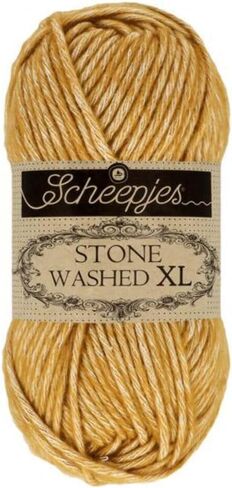 Scheepjes Yarn Stone Washed XL Yarn (849 - Jasper الأصفر) in Kuwait