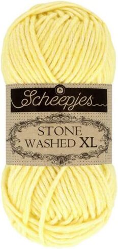 Scheepjes Yarn Stone Washed XL Yarn (849 - Jasper الأصفر) in Kuwait