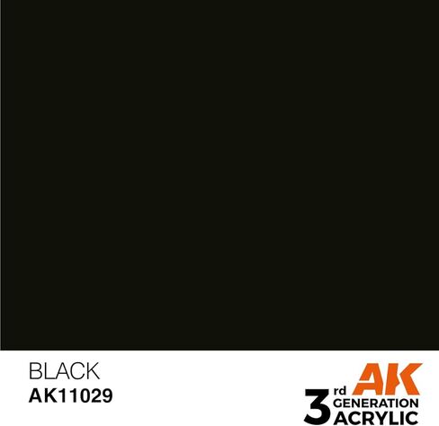 AK Interactive 3rd Gen Acrylic Black 17ml in Saudi Arabia