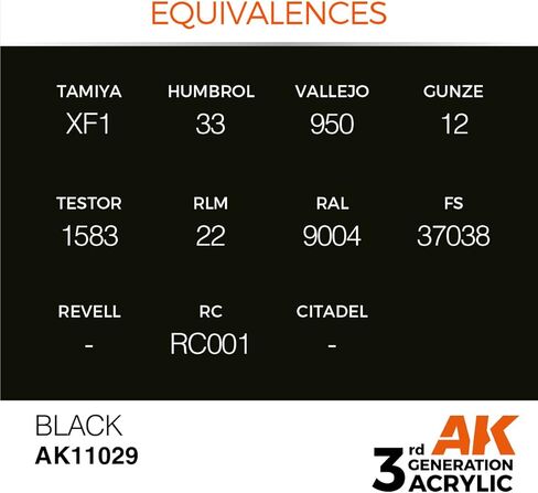 AK Interactive 3rd Gen Acrylic Black 17ml in Saudi Arabia