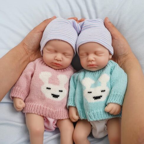 12 "Girl Micro preemie كامل الجسم سيليكون دمية طفل لولو ليجلي ليجد تولد من جديد دمية مفاجأة الأطفال المضاد للعبثتي in Saudi Arabia