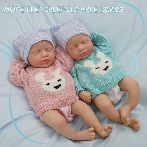 12 "Girl Micro preemie كامل الجسم سيليكون دمية طفل لولو ليجلي ليجد تولد من جديد دمية مفاجأة الأطفال المضاد للعبثتي in Saudi Arabia