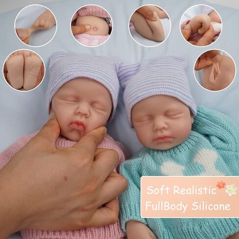 12 "Girl Micro preemie كامل الجسم سيليكون دمية طفل لولو ليجلي ليجد تولد من جديد دمية مفاجأة الأطفال المضاد للعبثتي in Saudi Arabia