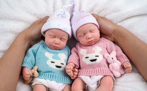 12 "Girl Micro preemie كامل الجسم سيليكون دمية طفل لولو ليجلي ليجد تولد من جديد دمية مفاجأة الأطفال المضاد للعبثتي in Saudi Arabia