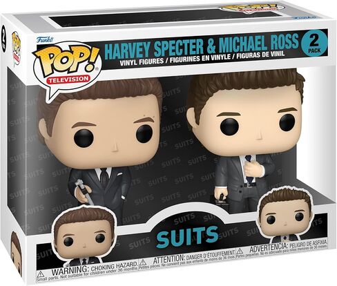 Funko Pop Television: Suits - Harvey and Michael, 2-Pack - Collectable Vinyl Figure - Gift Idea - Official Merchandise - Toys for Kids & Adults - Drama Fans - Model Figure for Collectors in Saudi Arabia