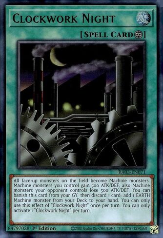 Clockwork Night (UR) - RA03 -EN071 - Ultra Rare - 1st Edition in Saudi Arabia