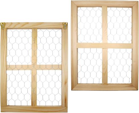 2 Pcs Chicken Wire Frames for Suncatchers, Unfinished Wooden Frames Crafts for Photo Display, and DIY Decor in Saudi Arabia