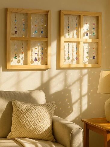 2 Pcs Chicken Wire Frames for Suncatchers, Unfinished Wooden Frames Crafts for Photo Display, and DIY Decor in Saudi Arabia