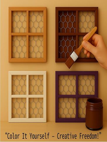 2 Pcs Chicken Wire Frames for Suncatchers, Unfinished Wooden Frames Crafts for Photo Display, and DIY Decor in Saudi Arabia