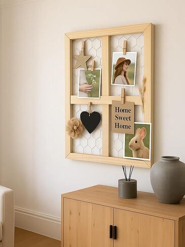 2 Pcs Chicken Wire Frames for Suncatchers, Unfinished Wooden Frames Crafts for Photo Display, and DIY Decor in Saudi Arabia