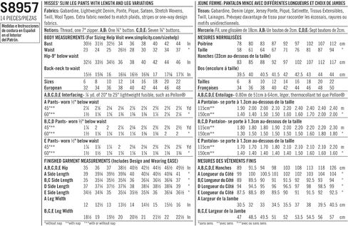 SIMPLICITY CREATIVE CORP SIMPLICITY PATTERNS 14-16-18-2, 14-16-18-20-22 in Saudi Arabia