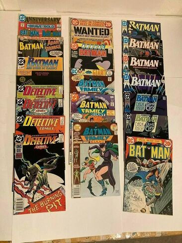 Vintage Mystery 10 Marvel/DC Comic Book Lot All Silver to Copper Age! (1960s-1991) Bagged and Boarded. No Duplicates by P and P Comics in Saudi Arabia