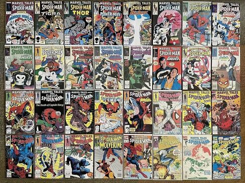 Vintage Mystery 10 Marvel/DC Comic Book Lot All Silver to Copper Age! (1960s-1991) Bagged and Boarded. No Duplicates by P and P Comics in Saudi Arabia