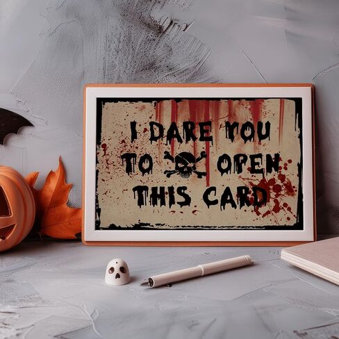 بطاقة Witch Black Cat Halloween للرجال نساء ، بطاقة هالوين زاحفة لمحبي القط in Saudi Arabia
